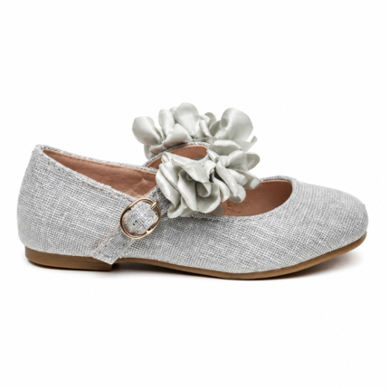 Comprar Merceditas Niña Gris  Modelo Tiara🥇  | ZapatitosDeAlba
