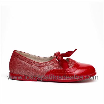 Comprar Merceditas Niña Roja Charol Combinadas  ▷baratos◁