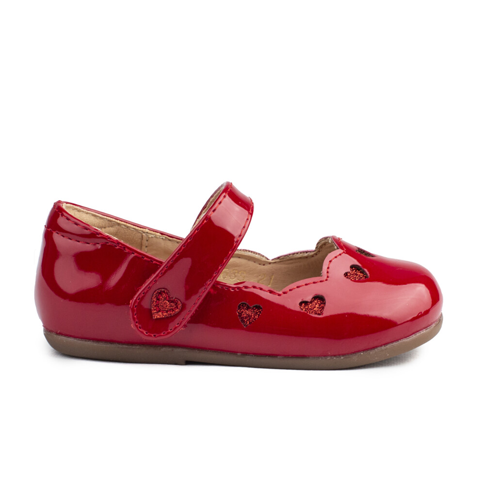 Zapatos niña sales rojos charol