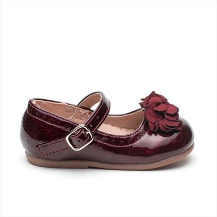 Merceditas Niña Burdeos Charol Love🥇  | ZapatitosDeAlba