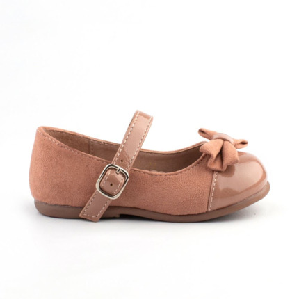 Comprar Merceditas Niña Rosa Nuede . Zapatos Niña Charol 😍