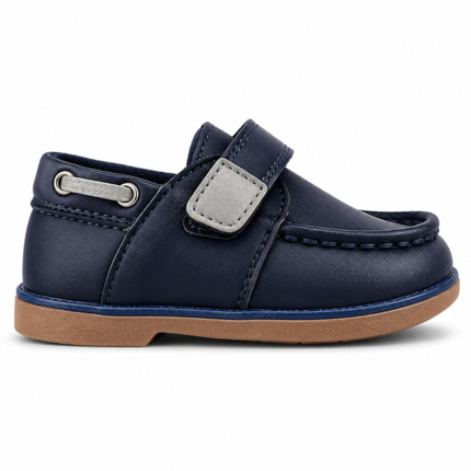 Náuticos Bebé Niño Azul Marino Velcro🥇  | ZapatitosDeAlba