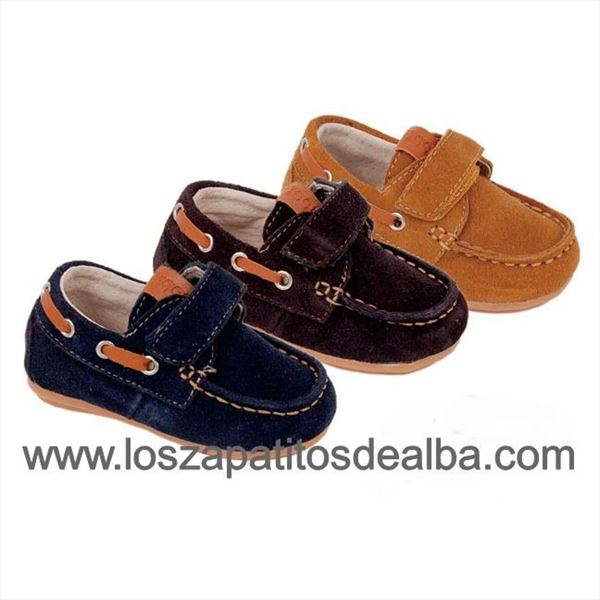 Náuticos Niño Marrón modelo velcro (3)