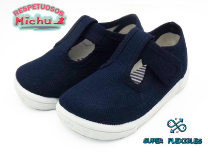 Pepito Bebe Lona Azul Marino Cierre Velcro Respetuosos