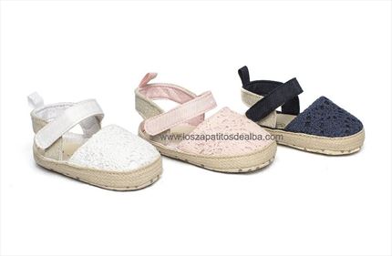 Comprar Sandalia bebe rosa sin suela modelo Crochet 🥇