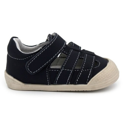 Sandalias Barefoot Para Bebes color Azul Marino