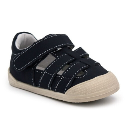 Sandalias Barefoot Para Bebes color Azul Marino