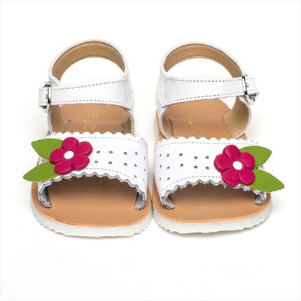 Sandalias Bebe Blancas Modelo Primavera.