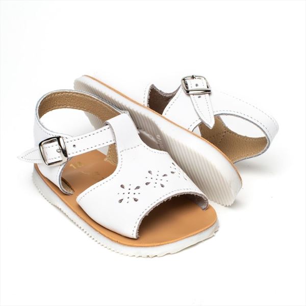 Sandalias Bebe Blancas Modelo Cielo (2)