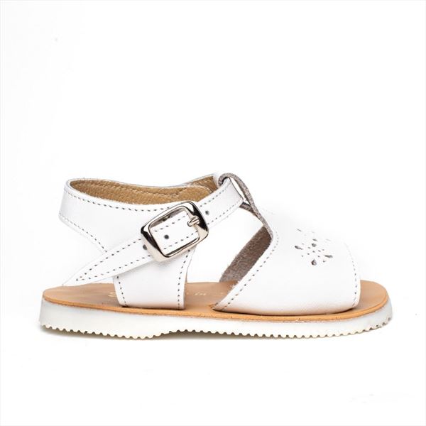 Sandalias Bebe Blancas Modelo Cielo