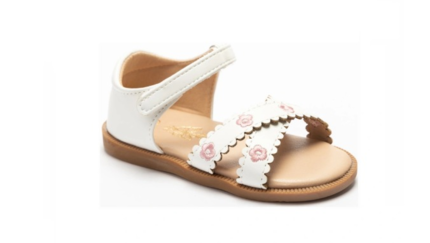 Sandalias Bebé Niña Blancas Primeros Pasos | Los Zapatitos de Alba
