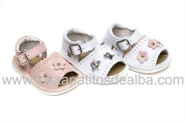 Sandalias Bebe Niña Blanca Modelo Lucy (2)