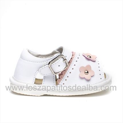 Comprar Sandalias Bebe Niña Blanca Modelo Lucy🥇