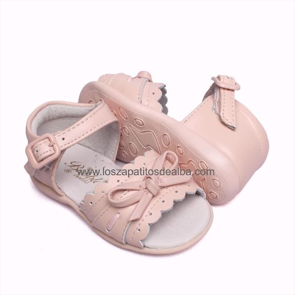 Sandalias Bebé Niña Rosa Modelo Bimba (2)
