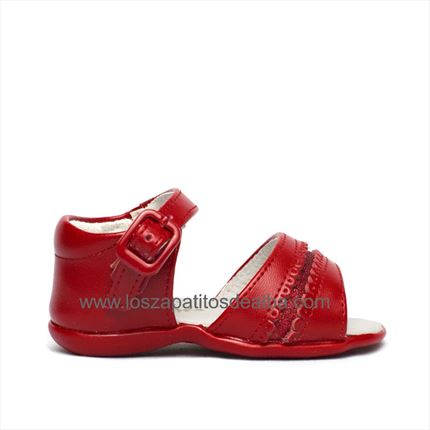 Comprar Sandalias Niña Rojas Modelo Katy🥇  | ZapatitosDeAlba