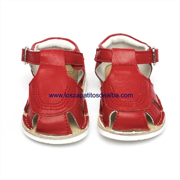 Sandalias bebé ROJO cangrejeras (1)