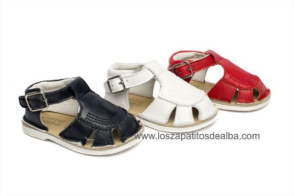 Sandalias bebé ROJO cangrejeras (4)