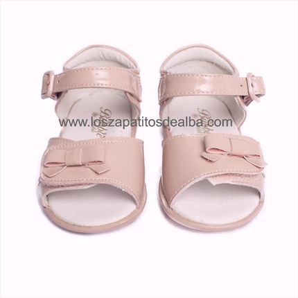 Sandalias Bebé Rosa Charol Primeros Pasos 【Al mejor precio】