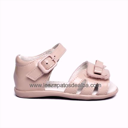 Sandalias Bebé Rosa Charol Primeros Pasos 【Al mejor precio】