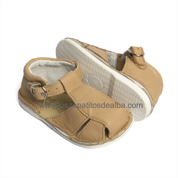 Sandalias Bebés Cangrejeras Camel (3)