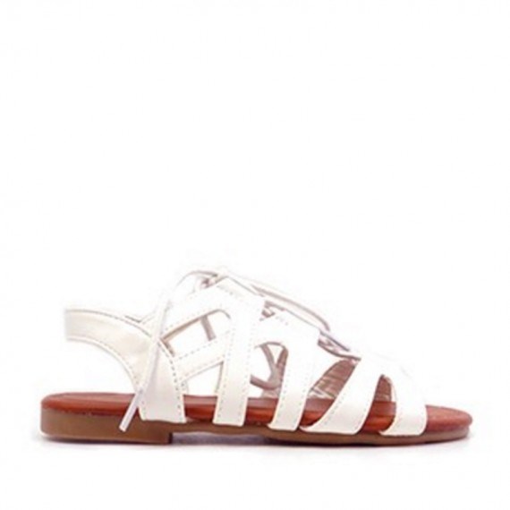 Comprar Sandalias niña blanca modelo Romana【Al mejor