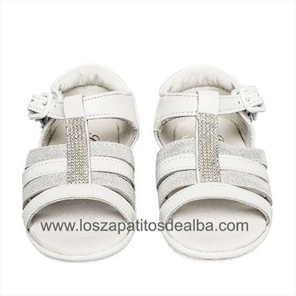 Comprar Sandalias Bebé Niña Blancas Modelo Diana ▷baratos◁