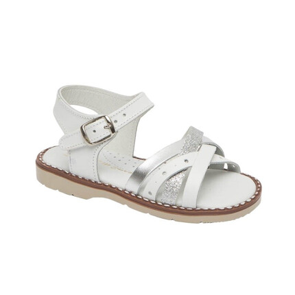 Comprar Sandalias Niña Blancas y Plata. Sandalias Niña Piel Baratas