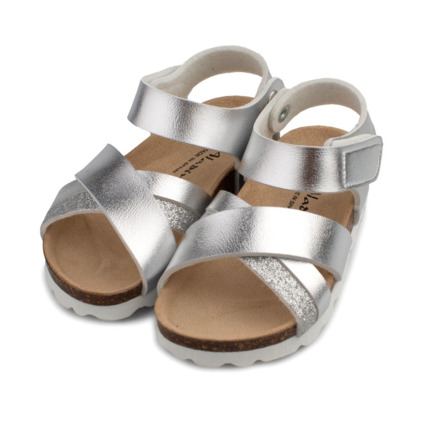 Sandalias Niña Bio Plata Aladino