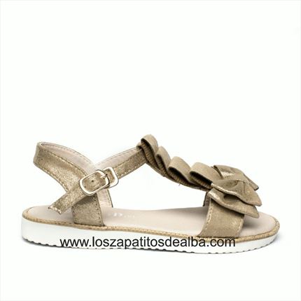 Comprar Sandalias Niña Dorado Modelo Carolina  ▷baratos◁   ZapatitosDeAlba