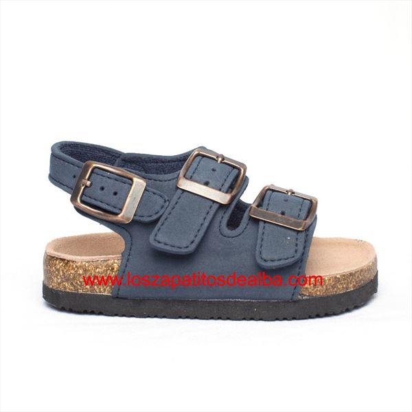 Sandalias Niño Azul Marino Modelo Enzo (2)