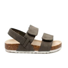 Sandalias Bio Niño Kaki Con Velcro