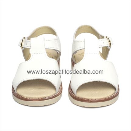 Sandalias Niño Blancas Modelo Mateo. ✔ Muy chulos | ZapatitosDeAlba