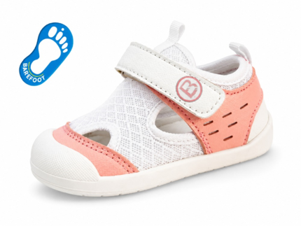 Sandalias Primeros Pasos Bebe Nina Blanca con Velcro