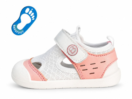 Sandalias Primeros Pasos Bebe Nina Blanca con Velcro