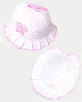 Sombrero bebe mariposa rosa. ✔ Muy chulo | ZapatitosDeAlba