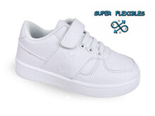 Zapatillas Deportivas Bebe Blanca Con Velcro