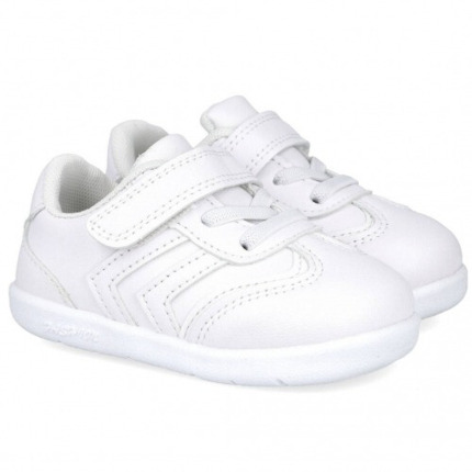 Zapatillas Deportivas Bebe Blanca Con Velcro