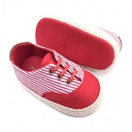 Comprar Zapatillas Deportivas bebé niña de a rayas rojas 🥇