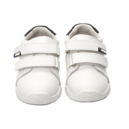 Zapatillas Deportivas Bebe Niño Blanca Con Velcro Modelo Sport