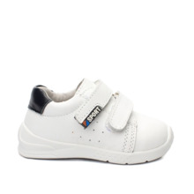 Zapatillas Deportivas Bebe Niño Blanca Con Velcro Modelo Sport