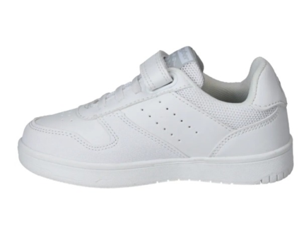 Zapatillas Deportivas Blancas Con Velcro Colegial