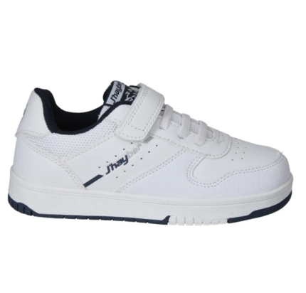 Zapatillas Deportivas Colegiales Blanca con Velcro JHAYBER