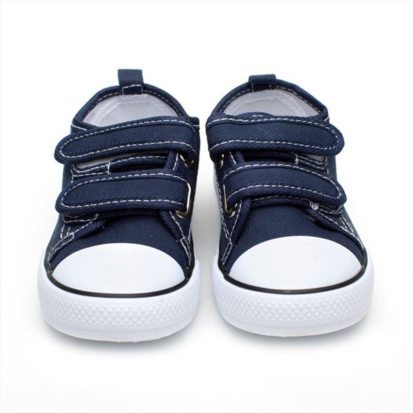 Zapatillas Lona NIño Azul Marino con velcro modelo Sport (2)