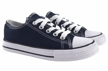 Zapatillas lona Niño Azul marino Puntera