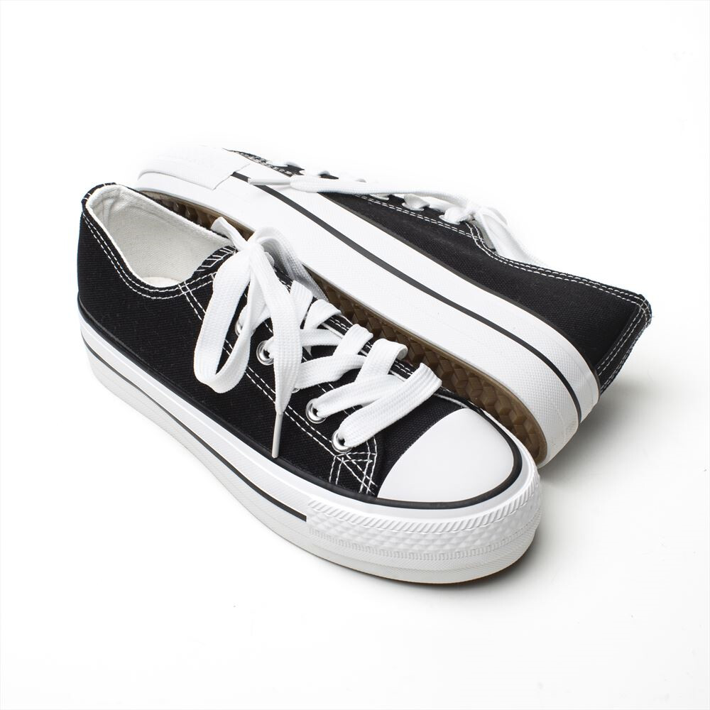 Comprar Zapatillas Lona Mujer Negras Puntera Goma Con |