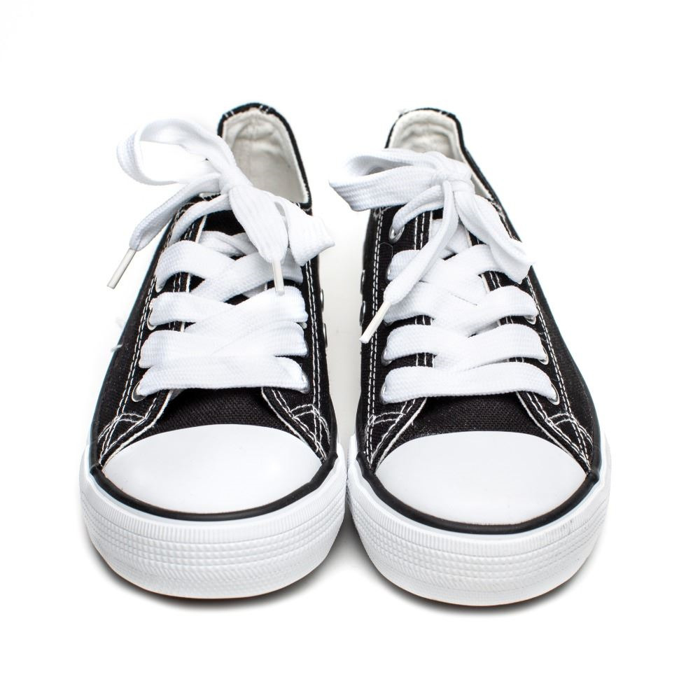 Lona Negras Estilo Converse ▷baratos◁