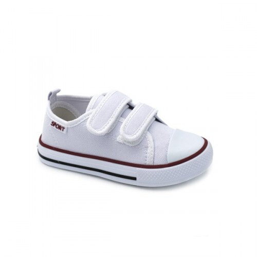 KENZO KIDS Zapatillas de lona con velcro niÑa blanco 