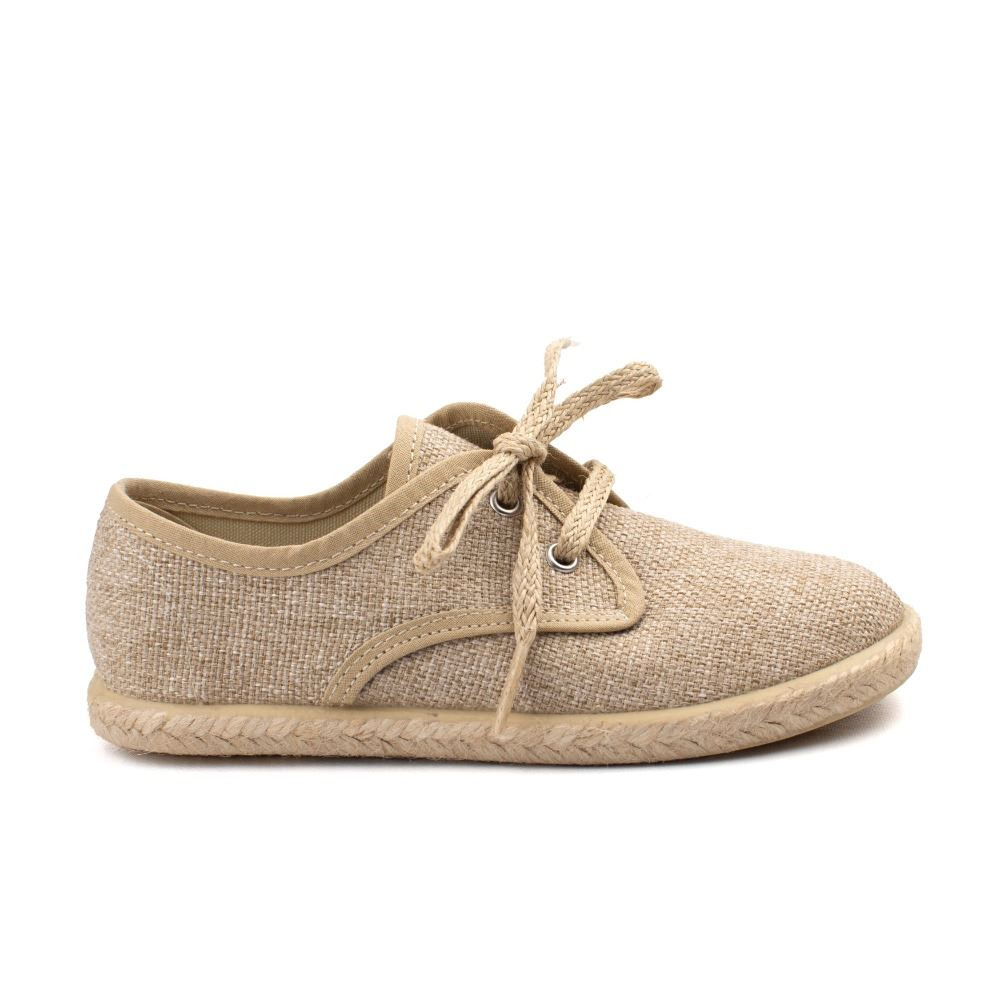 Collar excitación Canoa Comprar Zapatillas Lona Niño Beige Lino. Alpargatas Niño Ceremonias💯