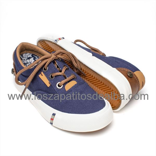 Zapatillas Lonas Niño Marino Modelo Hugo (5)