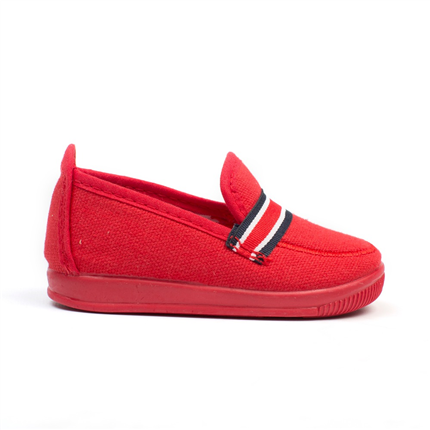 Zapatillas Niño Lona roja modelo Bandera  ▷baratos◁   ZapatitosDeAlb